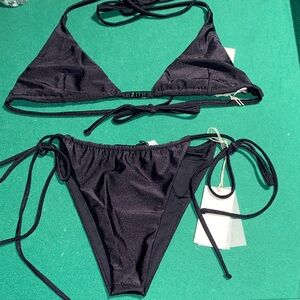 KITH Black Triangle Bikini Set